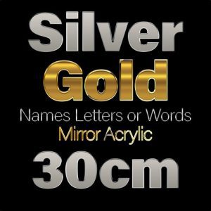 Gold or Silver Names 30cm High
