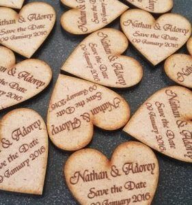 Hart Engraved 5cm (per 10)