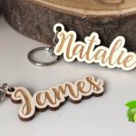 Laser Cut Wooden Key Chain