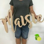 Large Wooden Names