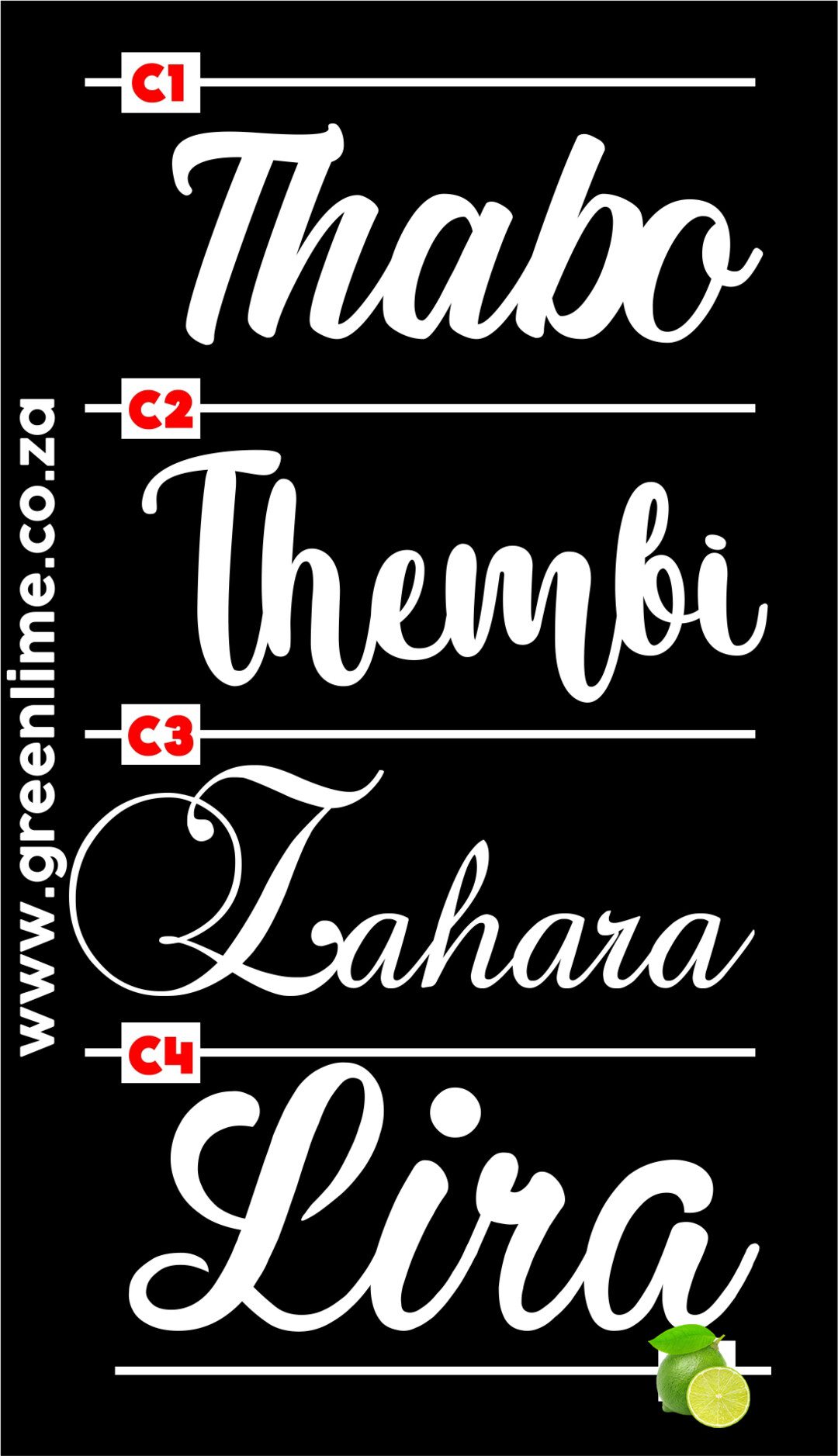 Connected Fonts