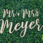 Wooden Name Backdrop