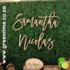 Wooden Name Backdrop