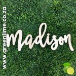 Wooden Name Backdrop
