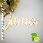Mirror Gold Name Plaque 50cm
