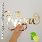 Mirror Gold Name Plaque 80cm