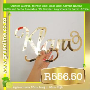 Mirror Names 70cm Long