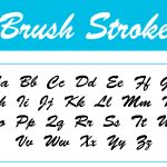 Mirror Wall Name Brush Stroke