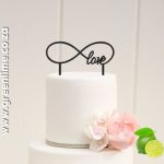 Infinity Love Cake Topper