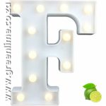 LED Letter Lights F