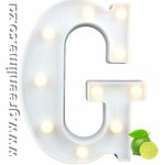 LED Letter Lights G
