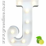LED Letter Lights J