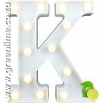 LED Letter Lights K