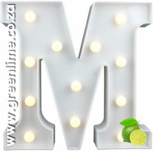 LED Letter Lights M