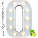 LED Letter Lights O