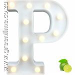 LED Letter Lights P