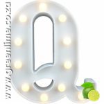 LED Letter Lights Q