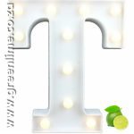 LED Letter Lights T