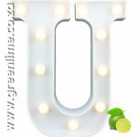 LED Letter Lights U