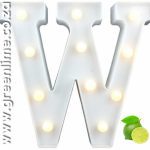 LED Letter Lights W