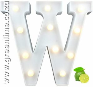 LED Letter Lights W