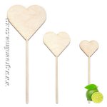 Laser Cut Wooden Heart Shaped