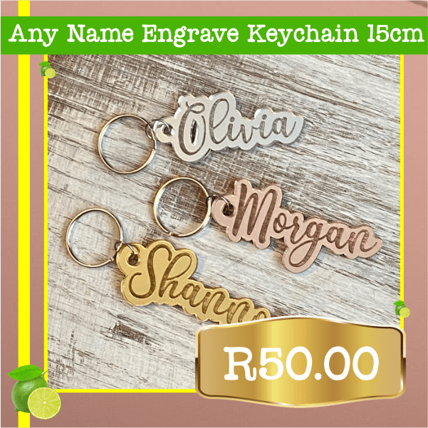 Mirror Gold Keychain – Laser Cut Letters. Wooden Name, Wooden Letters, Gold  and Silver Letters.