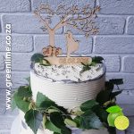 Wedding Cake Topper Tree Date