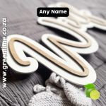 Custom Name on Background