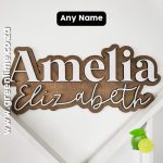 Custom Name on Background