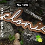Custom Name on Background