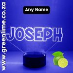 LED Base Name Light Engraved