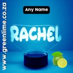 LED Base Name Light Engraved
