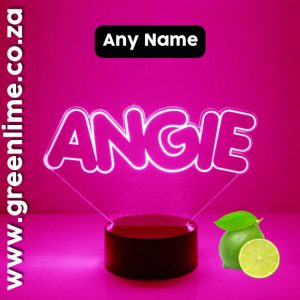 LED Base Name Light Engraved