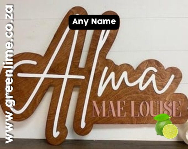 Name on Background Sample 5