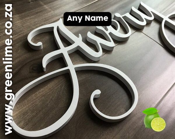 Name on Background Sample 9